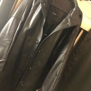 Leather longline jacket ISO